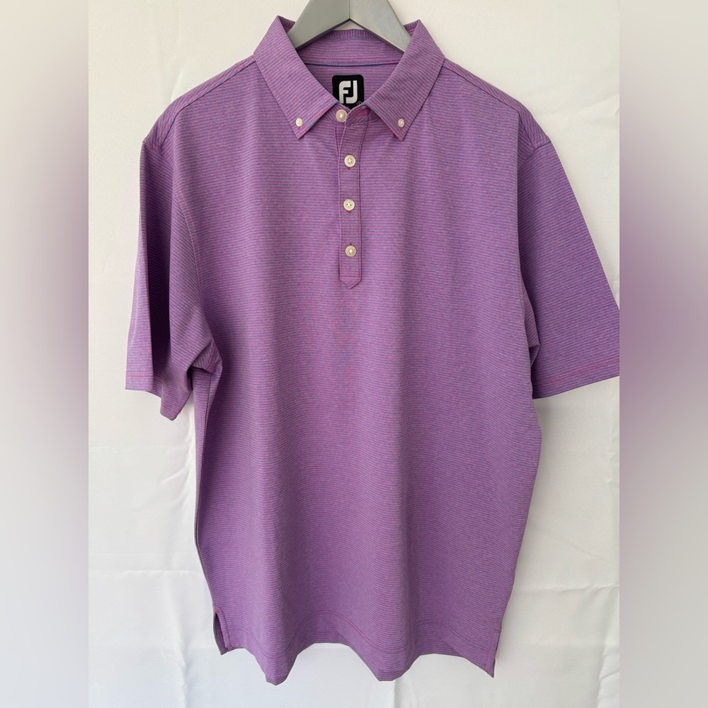 FootJoy Purple Polo Golf Shirt Short Sleeve Classic